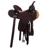 Burns Chocolate SO/RO Barrel Saddle- Round- 1/2 Basket-MW FC