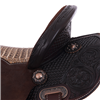 Burns Chocolate SO/RO Barrel Saddle- Round- 1/2 Basket-MW FC