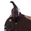 Burns Chocolate SO/RO Barrel Saddle- Round- 1/2 Basket-MW FC