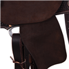 Burns Chocolate SO/RO Barrel Saddle- Round- 1/2 Basket-MW FC