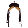 Chocolate RO Peat Elephant Sunflower Round Barrel Saddle
