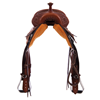 Chestnut 1/2 Breed Sunburst Floral Notched Barrel Saddle