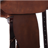 Chestnut 1/2 Breed Sunburst Floral Notched Barrel Saddle