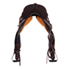 Chocolate RO Full Quilt and MW Floral Round Barrel Saddle