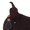 Chocolate RO Full Quilt and MW Floral Round Barrel Saddle