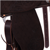 Chocolate RO Full Quilt and MW Floral Round Barrel Saddle