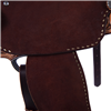Burns Chestnut Rough Out Sunburst Tooled Saddle