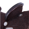 Burns Chocolate Rough Out Sunflower Barrel Saddle