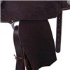 Burns Chocolate Rough Out Sunflower Barrel Saddle