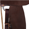 Burns Barrel Racer Saddle Chocolate Roughout with Sunflower 