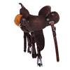 Chocolate RO Turquoise Deeter Barrel Saddle