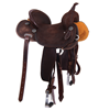 Chocolate RO Turquoise Deeter Barrel Saddle
