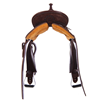 Chocolate RO Turquoise Deeter Barrel Saddle