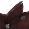 Chocolate RO Turquoise Deeter Barrel Saddle