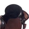 Burns Saddlery Two Tone Barrel Racer Saddle with Sunburst Fl