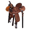Chestnut Russet 1/8 Breed Sunflower Round Barrel Saddle