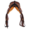 Chestnut Russet 1/8 Breed Sunflower Round Barrel Saddle