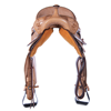 Burns Russet Sunny Daze Floral Barrel Racing Saddle