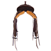 Chocolate RO Deeter Border Caiman Seat Barrel Saddle