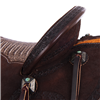Chocolate RO Deeter Border Caiman Seat Barrel Saddle