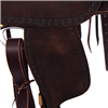Chocolate RO Deeter Border Caiman Seat Barrel Saddle