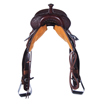 Burns Chocolate Roughout Barrel Saddle with Alligator Seat