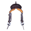 Burns Chocolate Roughout Barrel Saddle with Alligator Seat