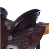 Burns Chocolate Roughout Barrel Saddle with Alligator Seat