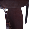 Burns Chocolate Roughout Barrel Saddle with Alligator Seat