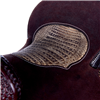Burns Chocolate Roughout Barrel Saddle with Alligator Seat
