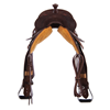 Chocolate RO 1/2 Wishbone Red Sunflower Corner Round Barrel 