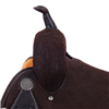 Chocolate RO D Daisy Snake Border Round Barrel Saddle