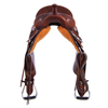 Chestnut 1/2 Breed Sunflower Corner Round Barrel Saddle