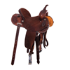 Chestnut 1/2 Breed Sunflower Corner Round Barrel Saddle