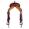 Chestnut 1/2 Breed Sunflower Corner Round Barrel Saddle