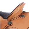 Russet SO Buckstitched Black Alligator Round Barrel Saddle