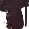 Burns Chocolate SO/RO Barrel Saddle - Round - Full Celtic Border w/ Sponsorships 