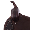 Chocolate 1/2 Breed Rose Corner Barbed Wire Round Barrel Sad