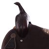 Chocolate 1/2 Breed Sunflower Caiman Round Barrel Saddle
