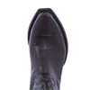 Ladies Chocolate Lizard Winn Stitch Cowboy Boots with Mini V