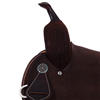 Chocolate RO Celtic Border Notched Barrel Saddle