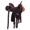 Chocolate SO/RO Barrel Saddle - Round - Half Corner Sunny Daze - Standard Binding