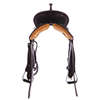 Chocolate SO/RO Barrel Saddle - Round - Half Corner Sunny Daze - Standard Binding