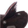Chocolate SO/RO Barrel Saddle - Round - Half Corner Sunny Daze - Standard Binding