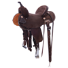 Chocolate RO 1/2 Celtic Natural Buckstitch Round Barrel Sadd