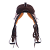 Chocolate RO 1/2 Celtic Natural Buckstitch Round Barrel Sadd