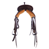 Chocolate RO 1/2 Celtic Natural Buckstitch Round Barrel Sadd
