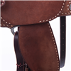Chestnut 1/2 Breed D Daisy Tooled Seat Buckstitch Round Barr