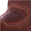 Chestnut 1/2 Breed D Daisy Tooled Seat Buckstitch Round Barr
