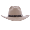 Brown Weathered Leather Bronc Slingshot Hat Band
